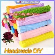 Combo 5💐Bó 95-100 Sợi Kẽm Nhung Chuẩn Loại 1 Dày Và Mịn Dùng Làm Hoa Kẽm Nhung,Đồ Handmade,Trang Trí Giáng Sinh