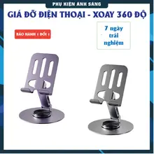 Giá Đỡ Điện Thoại, Máy Tính Bảng HỢP KIM Xoay 360 độ gấp gọn, Giá đỡ laptop, Kệ điện thoại, Kệ đỡ điện thoại