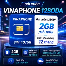 Sim 4G 5G Vinaphone gói cước SODA,D500,U1500,Fclub,D159V, Big50y, VIP199X miễn phí từ 01 tháng đến 12 tháng