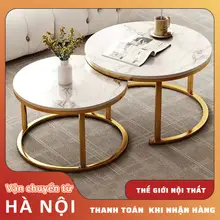 Bàn Trà Tròn Đôi Bàn Trà Sofa Hiện Đại Phong Cách Sang Trọng Bắc Âu Decor Mọi Không Gian