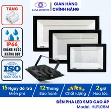 Đèn Pha LED 220V Chiếu Sáng Ngoài Trời - Diện Tích Phủ Sáng Lớn Cho Kho Bãi, Khu Công Nghiệp HLFL6M