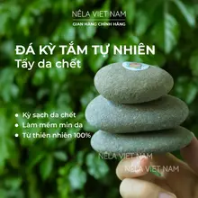 Đá Tắm Tẩy Tế Bào Da Chết Kì Ghét Da NẾP LÀNG VIỆT NAM Chà Lưng Giảm Mụn Làm Sạch Sâu An Toàn
