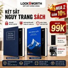 Két sắt Mini Hộp Đựng Tiền Hình Cuốn Quyển Sách LockSworthxDeli Khóa Cơ An Toàn Thiết Kế Ngụy Trang, Đựng Tiền & Giấy Tờ