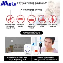 Thiết bị báo động không dây MEKA dùng cho người già, bệnh nhân, người cần chăm sóc