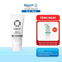 Sữa rửa mặt cho nam OXY sạch dịu nhẹ, sáng da OXY White Complete 100g