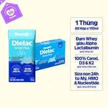 Thùng 48 Hộp Sữa Non Vinamilk Dielac Grow Plus 110ml