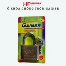 Ổ Khóa Chống Trộm Gainer 50mm - Khóa Đa Năng Cấu Tạo Bằng Thép Không Gỉ Inox, Cứng Cáp Khóa Cửa Nhà, Khóa Vali Du Lịch