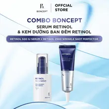 [LIVE] Combo Boncept Serum Retinol 30ml & Kem Dưỡng Ban Đêm Retinol 15ml - Dưỡng Da Săn Chắc, Se Khít Lỗ Chân Lông