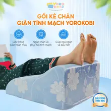 Gối Kê Chân Chống Giãn Tĩnh Mạch Yorokobi 28cm&25cm Giảm Phù Nề Chân, Tê Bì, Vọp Bẻ
