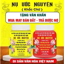 NỤ ƯỚC NGUYỆN 4 Mặt khắc chữ Thu Hút Tài Lộc, May Mắn [TẶNG KÈM VĂN KHẤN] Hộp 31 Nụ
