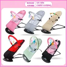 [Tặng kèm đồ chơi] Ghế rung nhún, bập bênh/ Đệm ghế cho bé nằm thư giãn - mẹ rảnh tay, ghế nằm ăn dặm, nằm ngủ