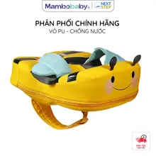 Phao bơi nách Mambobaby cho bé từ 8-36 tháng hình con ong dễ thương vỏ PU chống nước xốp Pearl Foam