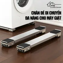 Giá Đỡ Tủ Lạnh Có Bánh Xe – Chân Đế Máy Giặt Di Động, Thanh Trượt Di Chuyển Đồ Nặng