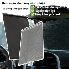 [HCM]Rèm Cửa Che Nắng Đa Năng Dùng Che Cửa Kính Phòng, Màn Cửa Xe Ô Tô Tặng Kèm 3 Miếng Hít Dính Tường-Goodtime