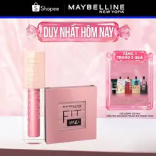 [Bộ trang điểm] Son Bóng Lifter Gloss Cho Đôi Môi Đầy Căng Mọng Kẹo và Phấn má hồng Fit Me Blush Maybelline NewYork