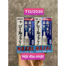 [DATE 2030] Chai Xịt mũi giảm ngạt mũi Nazal Sato chuẩn nội địa Nhật Bản Mẫu mới