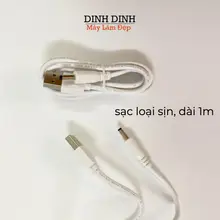 Dây sạc máy rửa mặt loại sịn, dày, dài 1 mét đầu tròn 3.5mm dùng cho hầu hết máy rửa mặt chân tròn