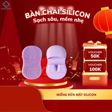 Bàn chải silicon rửa mặt - Miếng rửa mặt silocon gọn nhẹ đa chức năng chăm sóc da mềm mại, loại bỏ mụn đầu đen, thâm