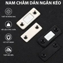 [🔥 RẺ VÔ ĐỐI 🔥]Nam châm gắn cửa lực hút siêu mạn dán chốt tủ quần áo, ngăn kéo, cửa ra vào kèm keo 3M, ốc vít 88464