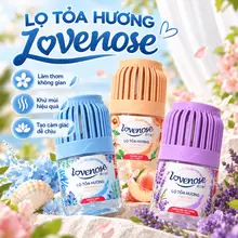Combo 3 Lọ Sáp Thơm Phòng Lovenose 180ml Khử Mùi Thơm Lâu 30 Ngày Cho Phòng Ngủ Phòng Khách