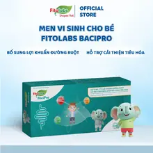 Men Vi Sinh Dạng Ống Fitolabs BaciPro Cho Bé Cung Cấp 3 Tỷ Lợi Khuẩn Và Kẽm Giúp Cải Thiện Rối Loạn Tiêu Hóa Hộp 20 Ống