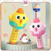 Micro tiếng Việt gà con- vịt con hát karaoke  dùng pin sạc cho bé làm ca sĩ có kết nối bluetooth