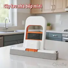 Cây Lau Nhà Bếp Mini Cây Lau Bàn Bếp Tự Vắt Thông Minh, Cây Lau Đa Năng Bọt Biển Siêu Thấm Hút 1312 (VIP)