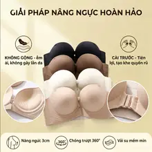 [Purity Wear] Combo 1/2/3 Áo Ngực Không Dây Cài Trước Đệm Dày 3cm Siêu Nâng Ngực Bản To Che Mỡ Thừa Kèm Dây Vai