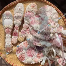 [ Sẵn] Gương vỏ sò handmade, đi biển, đi du lịch...