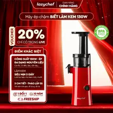 [GIÁ TỐT TRONG LIVE] Máy Ép Chậm Lazychef 130W  - Máy Làm Kem Hoa Quả siêu mịn, Máy Ép Trái Cây, Công Nghệ Ép Lạnh