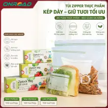 ONR Túi Zip Đựng Thực Phẩm Cực Dày Khóa Kép Tiện Lợi Túi Đựng Đồ Ăn Tủ Lạnh Cao Cấp An Toàn Nhiều Size Hàng Sẵn