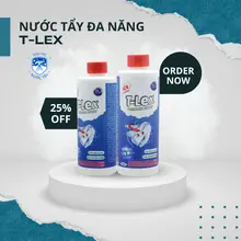 Nước Tẩy Trắng Quần Áo Thế Hệ Mới T-LEX 500ml Tẩy Mốc Quần Áo, Ố Vàng, Không Phai Màu Vải CHÍNH HÃNG Kèm Vòi Xịt