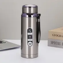Bình nước giữ nhiệt 1 lít 316 giữ lạnh có dây treo và khay lọc trà