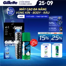 [HỎA TỐC 2H-4H] [KOL] Máy Cạo Nam Cao Cấp GILLETTE Styler 4in1 - Cạo, Tạo Kiểu Râu và Dọn Body