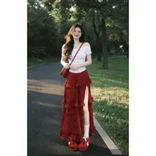 Sét áo cotton kèm chân váy dài siêu hot