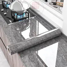 Giấy dán bếp giả vân đá hoa cương khổ 1.2mx0.5m chống dầu mỡ chịu nhiệt