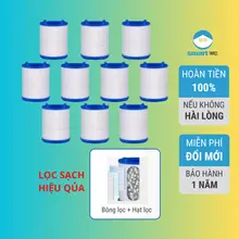 COMBO 10 lõi lọc nước đầu vòi rửa bát, rửa chén tăng áp Suninlife