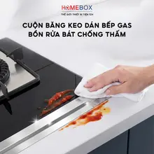 Cuộn Băng Keo Dán Bếp Gas Bồn Rửa Bát Chống Thấm Nước, Băng Dính Bạc 5M Chống Thấm Bồn Rửa Bát