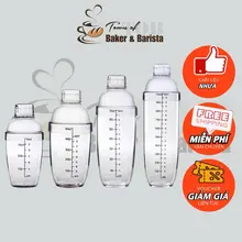 Bình lắc pha chế shaker nhựa vạch đen pha trà sữa, đồ uống - Mê Bánh Mê Trà | Dụng cụ làm bánh, pha chế