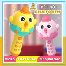 Micro Tập Hát Karaoke Cho Bé Không Dây Bằng Nhựa Dễ Thương Đồ Chơi Cho Trẻ Em Kết Nối Bluetooth - PUPU HOUSE