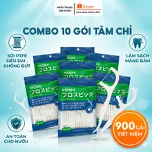 10 gói 900 chiếc Tăm chỉ nha khoa Kioshi Nhật Bản tăm kẽ răng sợi nhỏ giúp vệ sinh răng miệng