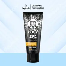 Sữa rửa mặt cho nam Oxy sạch sâu giảm nhờn dạng kem có hạt massage Oxy Deep Wash 100g