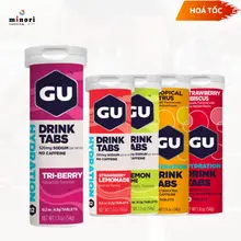 Viên Sủi Điện giải GU ENERGY Hydration Drink Tabs - Ống 12 Viên - Bổ Sung Nước Và Điện Giải Minori