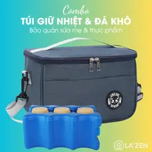 Túi giữ nhiệt bình sữa đá khô trữ lạnh 12 tiếng ủ 4 tiếng cách nhiệt chống thoát hơi 99%