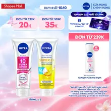 Bộ 2 Tinh Chất Dưỡng Thể NIVEA Vitamin Serum Dưỡng Sáng Da Sau 7 Ngày 170ml - 93830x2/99193x2/99189x2/99191x2