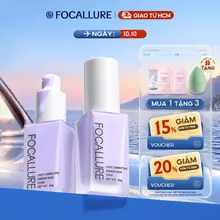 Kem lót dưỡng ẩm FOCALLURE làm sáng da chống thấm nước trọng lượng nhẹ hiệu 30g