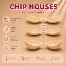 Áo Dán Ngực Đệm Dày 6Cm Siêu Nâng Đẩy Ngực Tạo Khe, Áo Ngực Không Dây Cài Trước Gom Ngực ANP41
