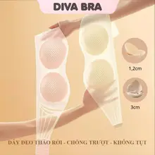 Áo Lót Nữ Bra Nữ DivaBra Áo Không Dây Nâng Vòng 1 Không Gọng Có Mút Đệm Gom Quả Chống Xệ - - A8