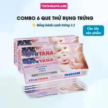 Combo 6 Que thử rụng trứng Ovutana/ Bemom - Chính xác cao, test nhanh tìm thời điểm trứng rụng, que canh trứng cho nữ