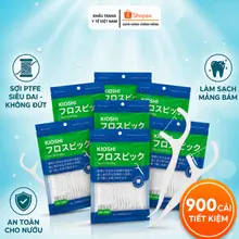( Gói 90 chiếc) Combo 10 gói TĂM CHỈ NHA KHOA CAO CẤP KIOSHI - AN TOÀN - TIỆN LỢI - CHUẨN CHÍNH HÃNG
